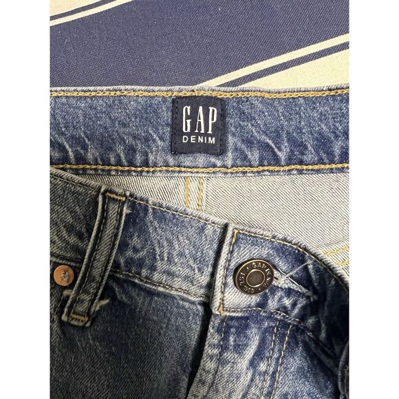 004-011 Gap 1969l Jeans Women's Size 8 29x26 Mid Rise Straight Stretch Blue - Picture 8 of 9